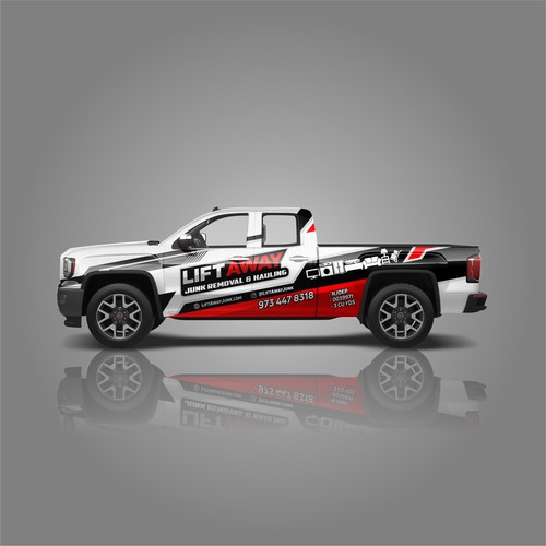 Cool Truck Wrap for Junk Removal Business Réalisé par Bogi_Graphics