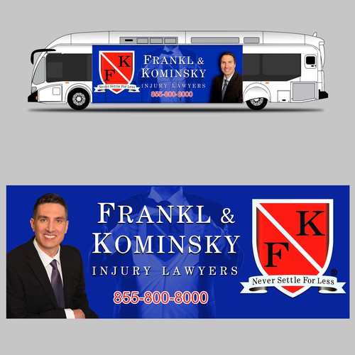 Design A Powerful Bus Wrap For A Personal Injury Law Firm Design by Konstantin Graphics