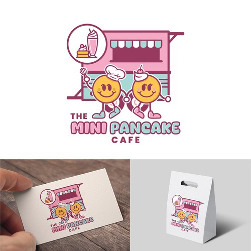 Designs | Food truck Mini pancakes, coffee, and desserts | Logo design ...