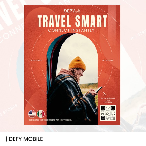 Defy Mobile eSIM Poster