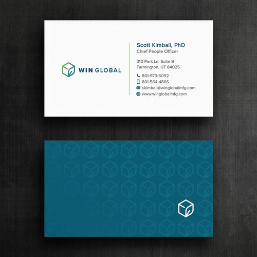 WIN Global Business Card Design Design réalisé par Felix SH