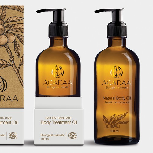 Creative Packaging Design for Natural Cosmetic Line Design by sapienpack