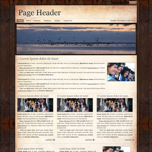 One page Website Templates デザイン by George Will