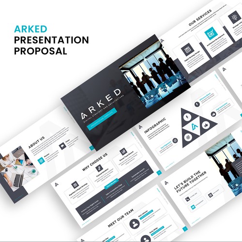 Arked company PowerPoint presentation Design by SlideFactory