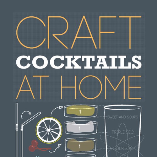 Design di New book or magazine cover wanted for Craft Cocktails at Home di Neilko73