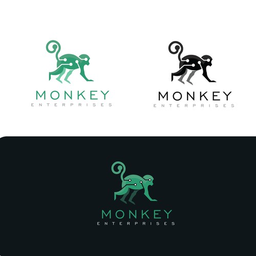 A bunch of tech monkeys need a logo for their Monkey Enterprises Ontwerp door Artmin