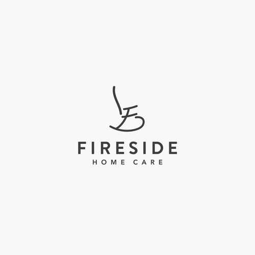 Fireside Home Care Logo Diseño de KLBRS