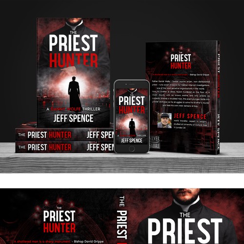 Mystery-thriller book cover (first in a series) Design by Anastasia Brenych