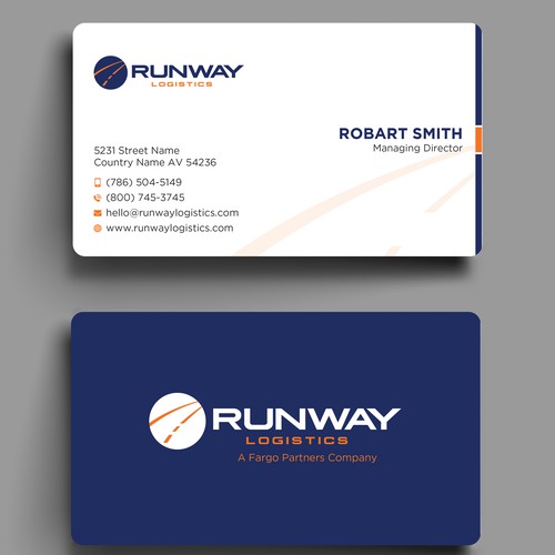Design di Runway Logistics Business Card di prosenjit_P