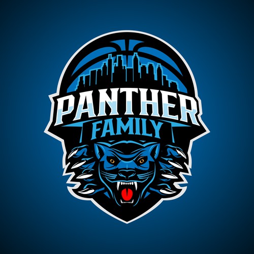 Basketball Logo for Team 'Panther Family' - Your Winning Logo Featured on Major Sports Network Diseño de TR photografix