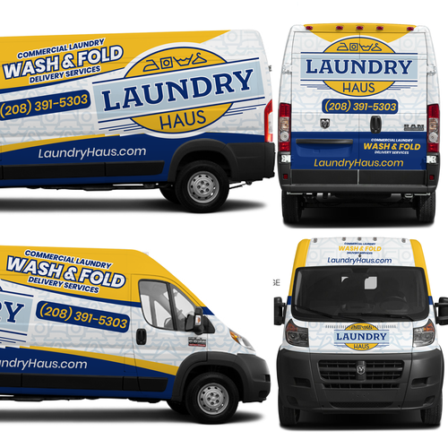 Laundry Haus delivery van Design by theANUNGs