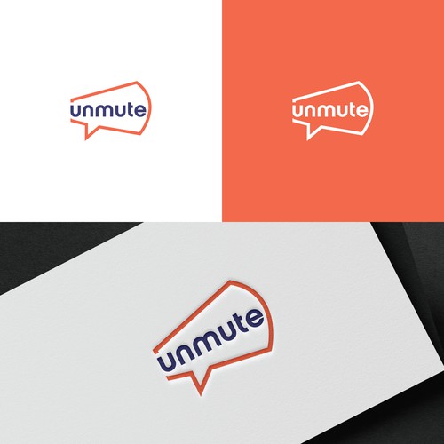 Unmute -- logo and branding guide for a mental health platform for people of color Design by g'twitz