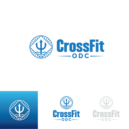 Logo pour une salle de CrossFit (France), thématique : trident, mer, odyssée, poseidon … Design by ViewArt©FR ✏️ ❤✔️