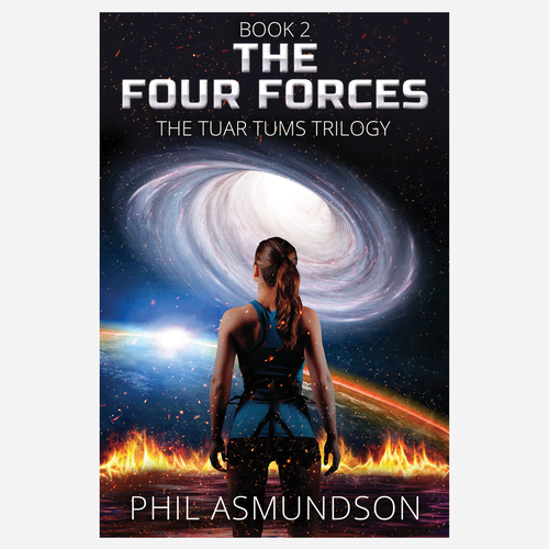 Book cover for second book in hard science fiction novel trilogy Design by nenadsarac