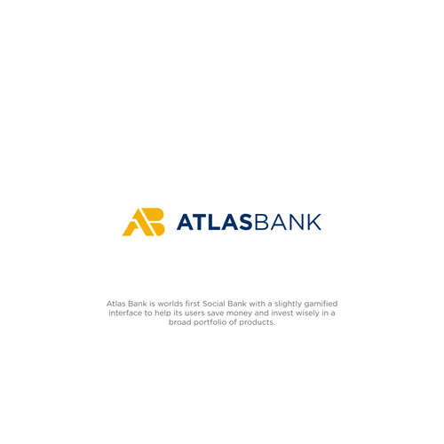 Logo for Atlas Online Bank. Design by 71Z Dezign