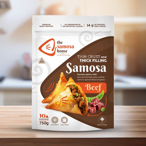 Packaging Designs for Frozen Samosa Packs Design by Darka V