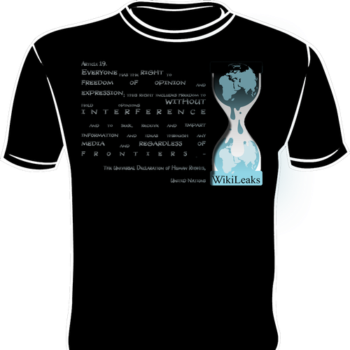 New t-shirt design(s) wanted for WikiLeaks Design by lschicky