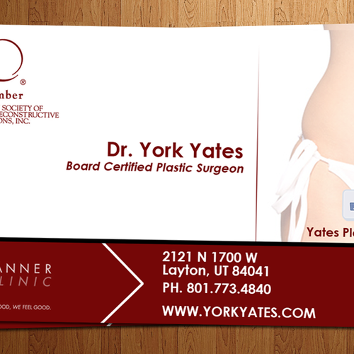 Dr. York Yates Plastic Surgery - business card Design by Mo Camara