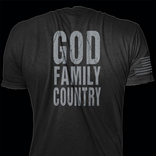 Develop a patriotic shirt that represents: The individual patriot, God, Family, Country Design von *DCLA*