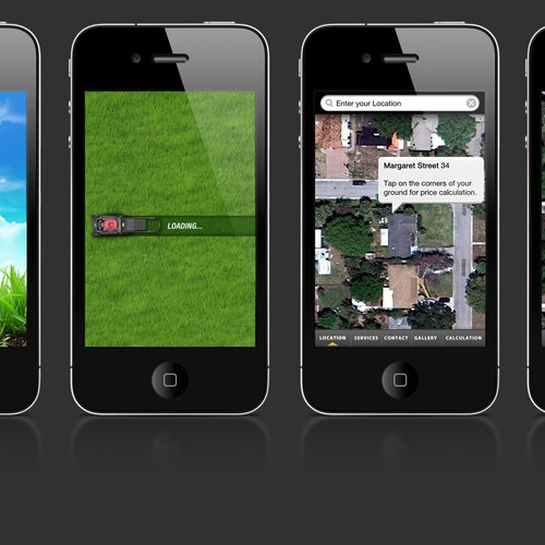 mobile app design for Beautiful Dirt Landscaping Services Diseño de zakazky