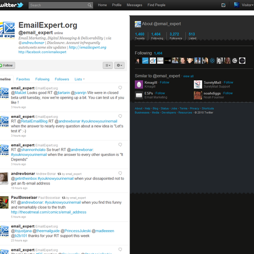 EmailExpert.org Twitter Background デザイン by Jeroen0