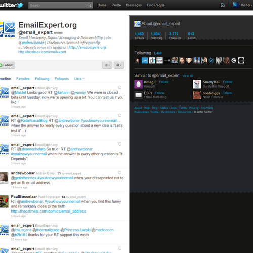 EmailExpert.org Twitter Background Ontwerp door Jeroen0