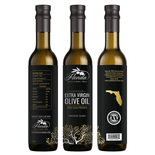 Olive Oil Bottle Label Réalisé par Nanoz Abdi