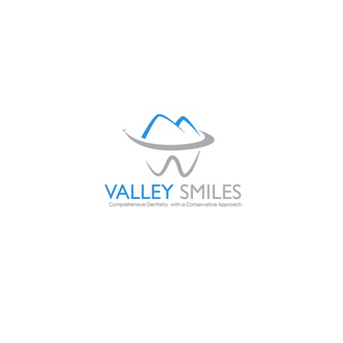 Valley Smiles dental office logo Design by Youbecom©