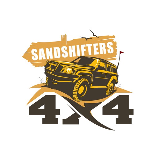 Create an exciting logo for a desert off-road club called sandshifters 4x4  | Logo & hosted website contest | 99designs