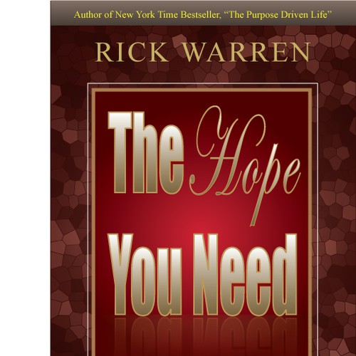 Design Rick Warren's New Book Cover Design by KamNy