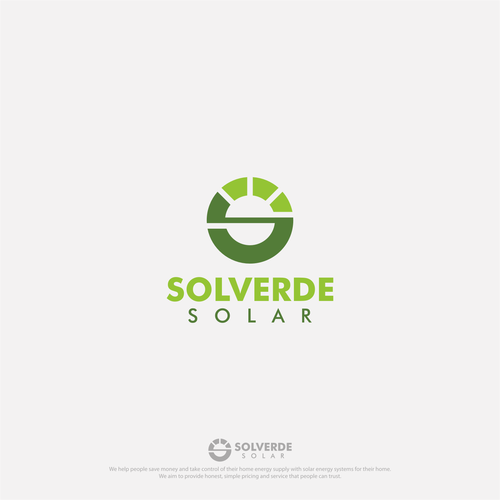 Clean logo for solar company Design by boelat