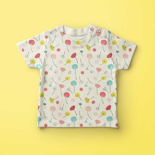 Illustrations to print onto a baby clothing- onesie, nursing cover, headbands, leggings..etc Design by diMo