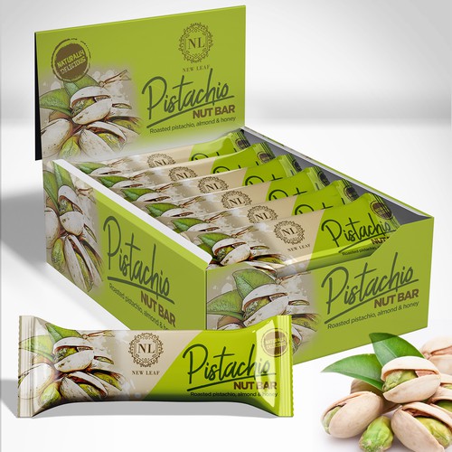 Download 3D Mock up Organic pistachio Bar Packaging design ...