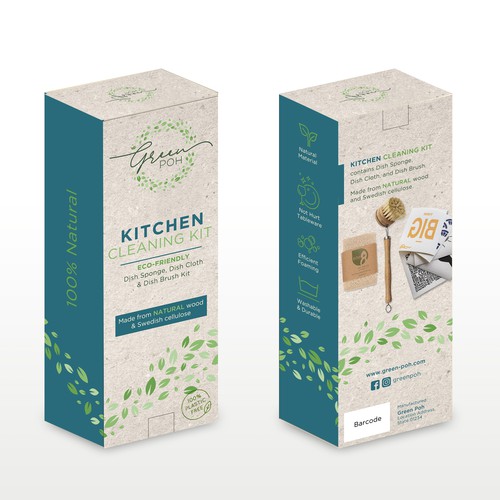 Package designer needed for a minimal, modern, fun, package for natural cleaning supplies Design by ag16