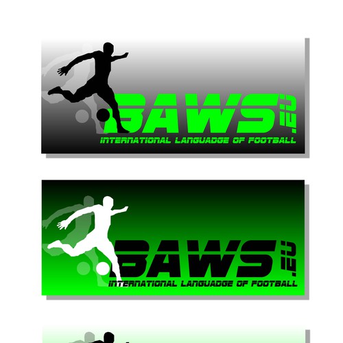 Global football (soccer) logo - baws.eu Design by samivo