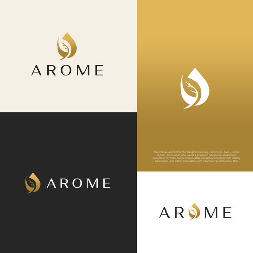 Arome - Designer Hand Soap & Lotion Logo Design by Mr.Bug™