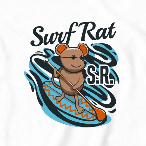 Surf Rat (Please design my husband's childhood comic book character) Design by joelesse