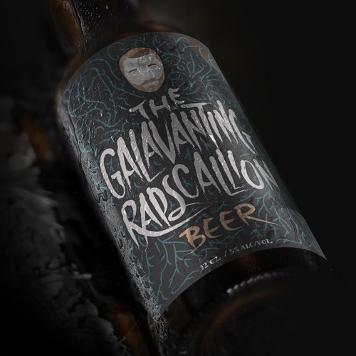 "The Gallivanting Rapscallion" beer bottle label... Réalisé par Lasko