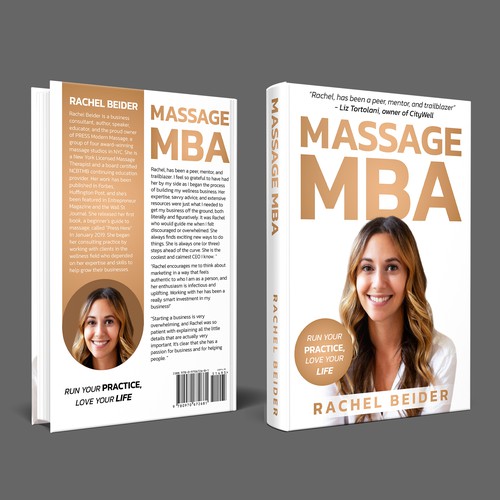 Book cover for a business book about massage therapy. Design by Whizpro