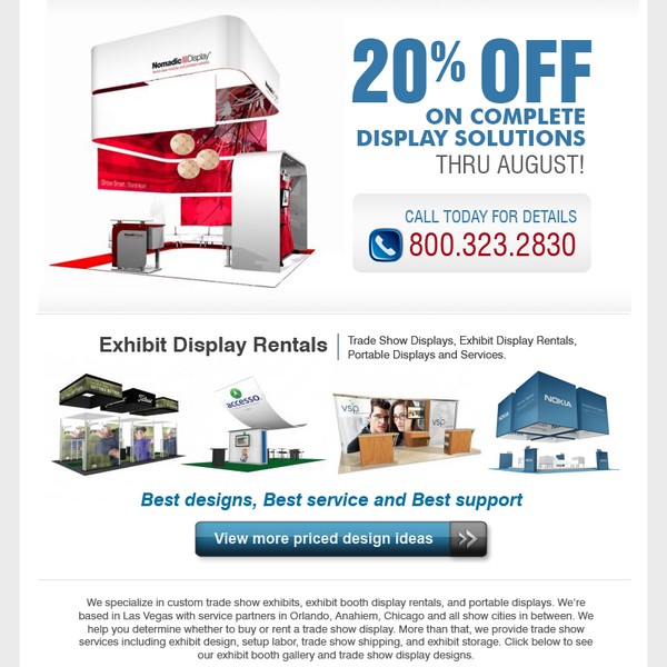 Create the next banner ad for Exhibit People