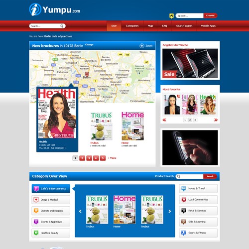 Create the next website design for yumpu.com Webdesign  Design by designers.dairy™