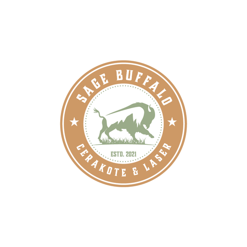 Design Design an American Bison themed logo for a specialized coating company in Montana. por Gaurldia