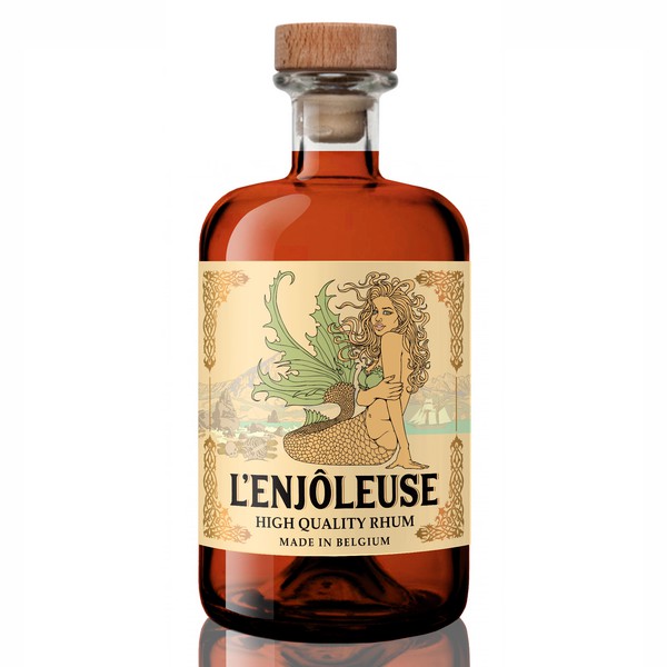 Design by zhutoli titled "High quality rhum made in Belgium"