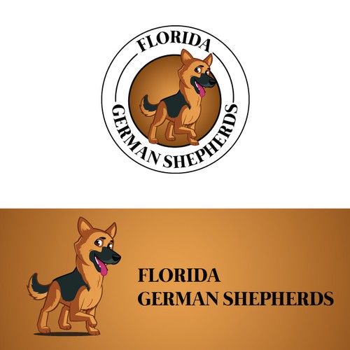 German Shepherd Logo Design by Subho@ezio