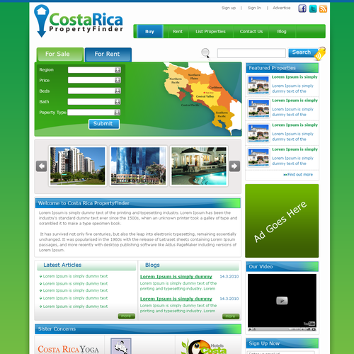 Property Finder Site - WP Home Page Design - Experts Wanted! Design by Pinku