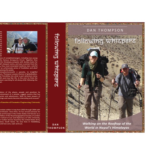 Design an exotic,  Nepal-themed travel book cover  Design by Nandita Pal