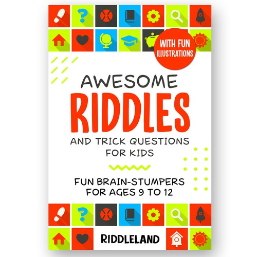 A Parent-Catching Book Cover for Riddle Book Design by Charala