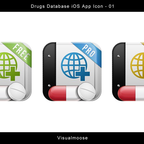 New icon for my 3 iPhone medical apps Diseño de visualmoose