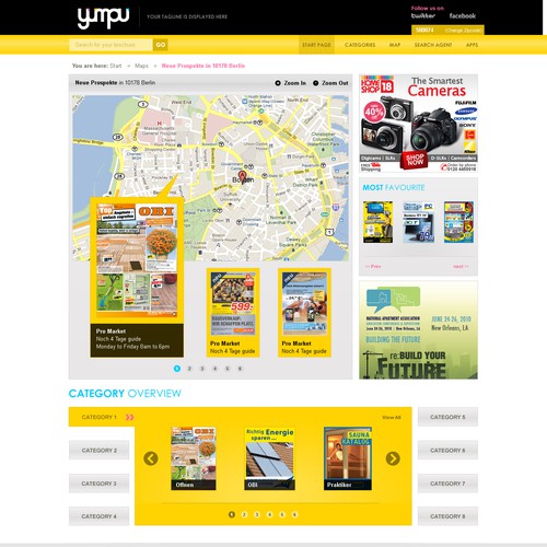 Create the next website design for yumpu.com Webdesign  Diseño de Kris Kanchibhatta