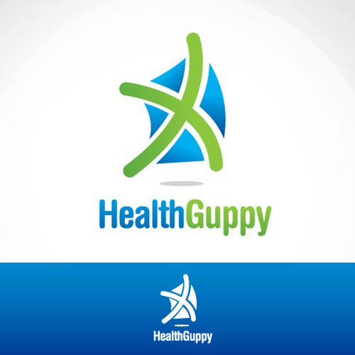 logo for Health Guppy Design by Hilzombie